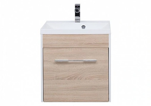 Тумба под умывальник подвесная Aquanet Августа 58 дуб сонома 00210027