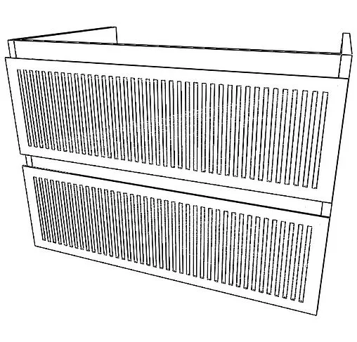 Тумба под умывальник подвесной Домино Tower 70 графит DT2501T