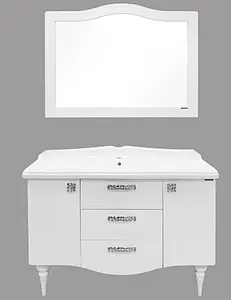 Тумба-умывальник напольная Comforty Монако 120 белый 00003132224CF, 5