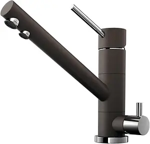 Смеситель для кухни с подключением к фильтру Omoikiri Tonami-DC темный шоколад/хром 4994049 Смеситель для кухни с подключением к фильтру Omoikiri Tonami-DC темный шоколад/хром 4994049, 1