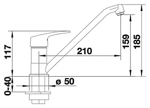 Смеситель для кухни Blanco Wega жасмин 511116 Смеситель для кухни Blanco Wega жасмин 511116, 2