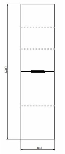 Шкаф-пенал подвесной Comforty Бруклин 40 сосна белая 00004148006CF