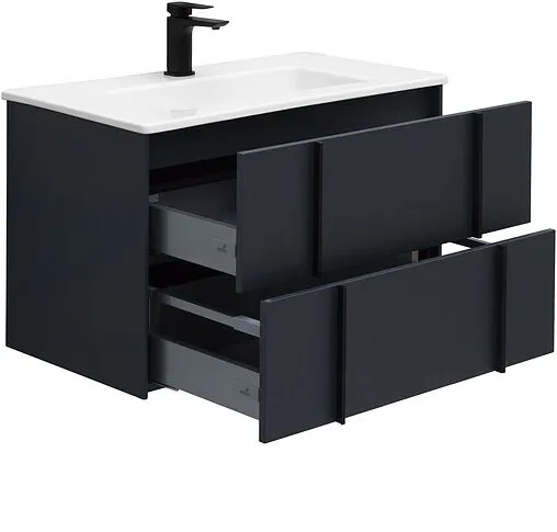 Тумба под умывальник подвесной Allen Brau Reality 80 антрацит 1.32005.AM