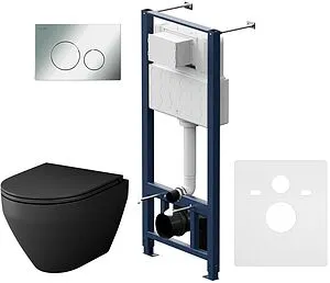 Комплект 6 в 1 Am.Pm Spirit 2.0 FlashClean IS49051.701700MB с кнопкой хром глянцевый, 5