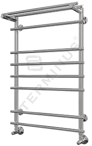Полотенцесушитель водяной лесенка Terminus Ватра с полкой П8 500х796 полированная сталь 4670030723246, 2