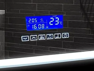 Зеркало с подсветкой Continent Demure Led 90x70 с музыкальным блоком, с подогревом белый ЗЛП448 Зеркало с подсветкой Continent Demure Led 90x70 с музыкальным блоком, с подогревом белый ЗЛП448, 4