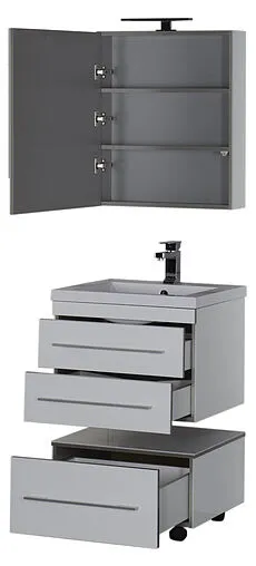 Шкаф-зеркало Aquanet Верона 58 L белый 00175344