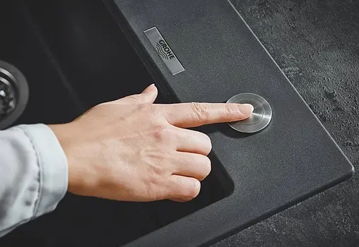 Мойка кухонная Grohe K700-78 черный гранит 31652AP0