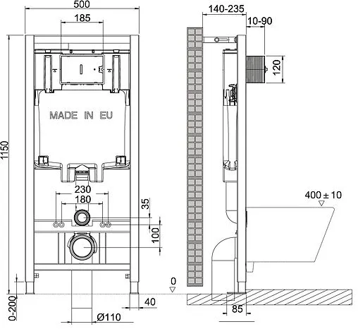 Комплект 5 в 1 Lemark Peneda+ Bit+Glazer White 100804426 с кнопкой Bit 9804008 белый глянцевый