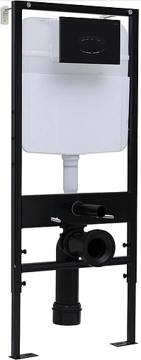 Клавиша смыва для унитаза Logan Oval 00297676 черный матовый