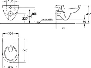 Унитаз подвесной Keramag Renova Nr.1 белый 203040000, 2
