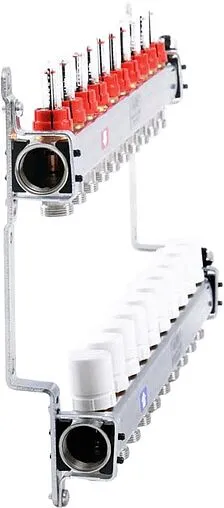 Группа коллекторная с расходомерами 10 отводов 1&quot;в/в x ¾&quot;ек Uni-fitt 450I4310