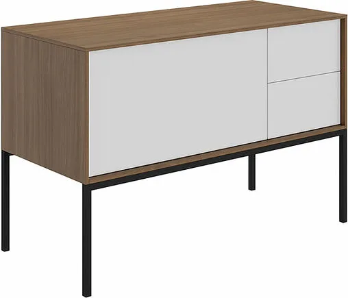 Тумба-умывальник Kerama Marazzi Atollo 80 белый матовый/дерево AT.110\WHT.M+