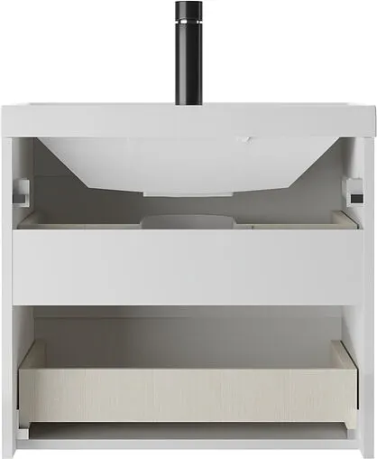 Тумба под умывальник подвесная Домино Tower 60 белый DT2504T