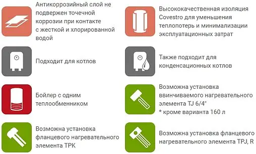 Бойлер косвенного нагрева с возможностью установки ТЭНа Drazice OKC 300 NTR/BP (35 кВт) 121070101