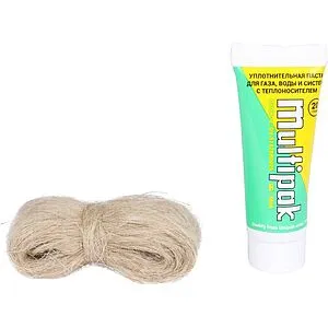 Moнтaжный кoмплeкт паста 20г + лен 13г Unipak №3 8017056 Moнтaжный кoмплeкт паста 20г + лен 13г Unipak №3 8017056, 3