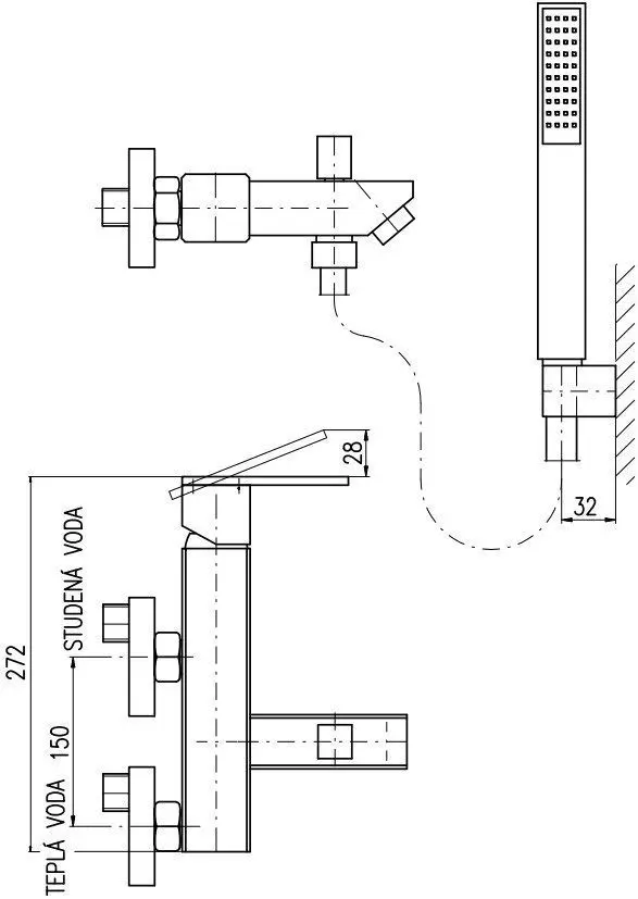 Смеситель для ванны Rav Slezak Loira хром LR554.5/1 Смеситель для ванны Rav Slezak Loira хром LR554.5/1, 2