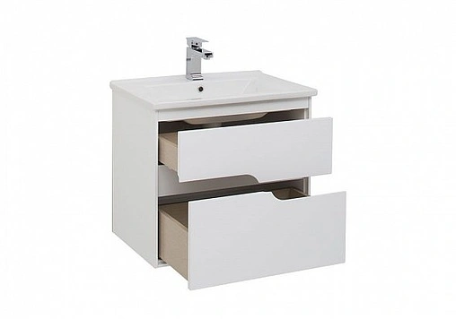 Тумба под умывальник подвесная Aquanet Модена 65 белый 00198485