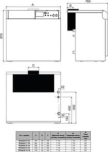 Напольный газовый котел одноконтурный 87кВт Ferroli Pegasus 2S 87 0E4L9AWA, 2