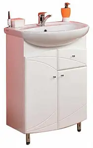 Тумба-умывальник напольная Aquaton Пинта M 60 белый 1A1231K0PT01R Тумба-умывальник напольная Aquaton Пинта M 60 белый 1A1231K0PT01R, 1