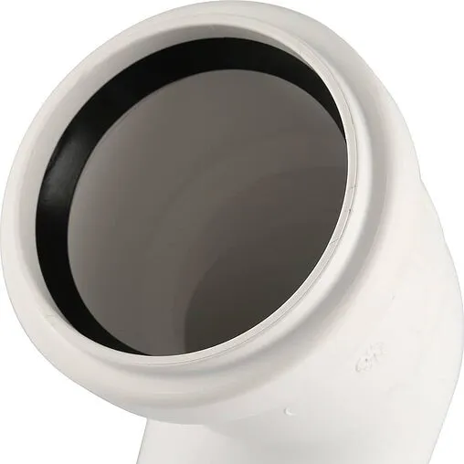 Отвод внутренний бесшумный D=75мм Угол 45° Rehau Raupiano Plus 11211641002