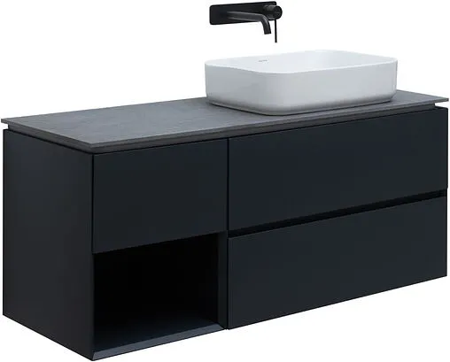 Тумба-умывальник подвесная Allen Brau Infinity 120 R антрацит 1.21007.AM+
