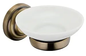 Мыльница Fixsen Retro бронза/белый FX-83808 Мыльница Fixsen Retro бронза/белый FX-83808, 1