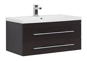 Тумба-умывальник подвесная Aquanet Нота 90 венге 00171493+00204119 Тумба-умывальник подвесная Aquanet Нота 90 венге 00171493+00204119, 1