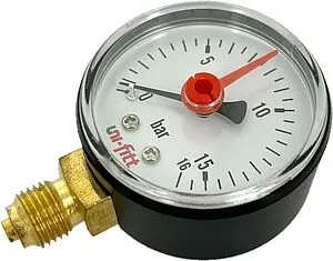 Манометр радиальный Uni-fitt 50мм 16 бар ¼&quot; 304D4020, 5
