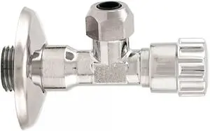 Вентиль регулирующий угловой ½"н x ⅜"н x 10ц хром Itap 3480012 Вентиль регулирующий угловой ½"н x ⅜"н x 10ц хром Itap 3480012, 1