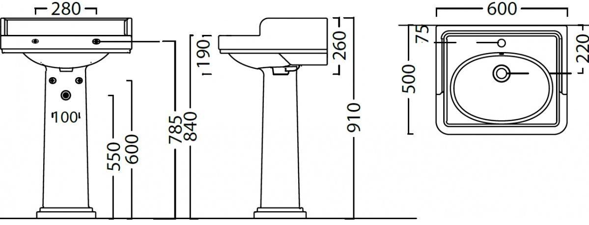 Пьедестал Kerama Marazzi Pompei белый Po.col.01