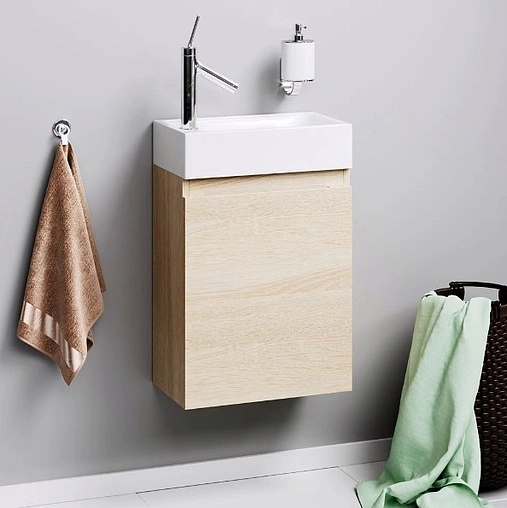 Тумба под умывальник подвесная Aqwella Leon-MP 40 дуб сонома Ln-MP.01.04/DS