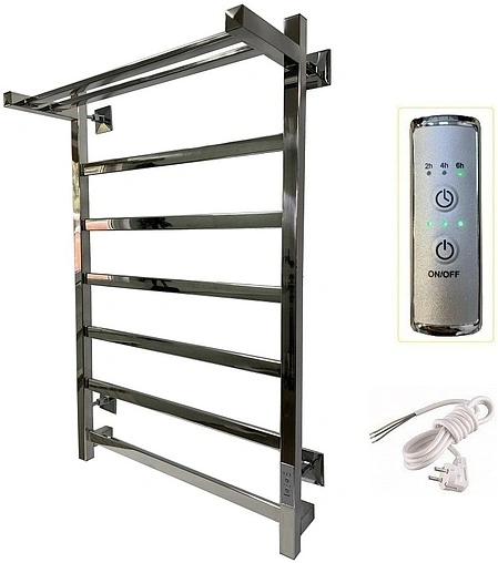 Полотенцесушитель электрический лесенка Тругор Пэк 20 кв П 80х50 полированная сталь