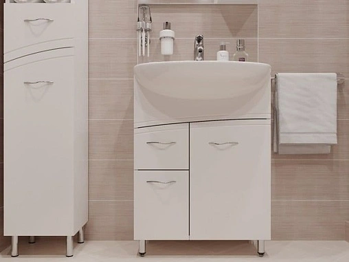 Тумба под умывальник напольная Cersanit Erica New 65 белый F-SU-ERN-ERI65