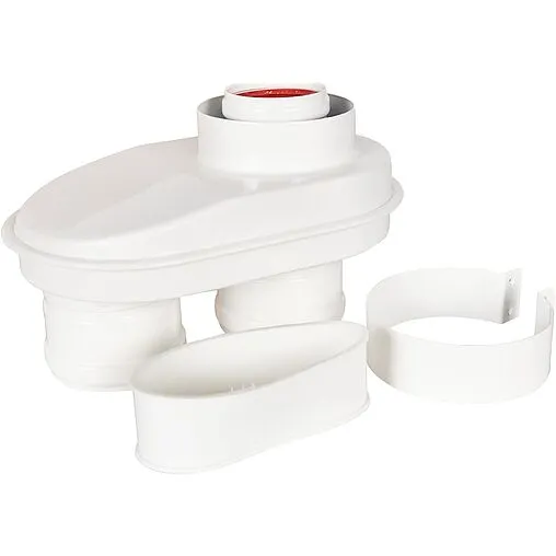 Адаптер разделительный Ø 60/100 x 80/80мм (алюм.) Rommer RCA-8080-210002