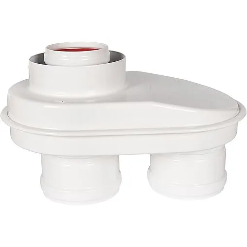 Адаптер разделительный Ø 60/100 x 80/80мм (алюм.) Rommer RCA-8080-210002