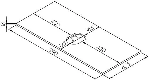 Столешница Aquaton Либерти 100 белый глянец 1A281103LY010
