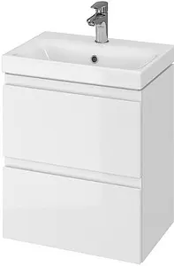 Тумба-умывальник подвесная Cersanit Moduo Slim 50 белый 64124+S-UM-MOD50SL/1, 1