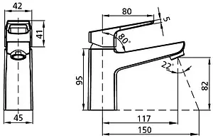 Смеситель для раковины Milardo Atlantic хром ATLSB00M01 Смеситель для раковины Milardo Atlantic хром ATLSB00M01, 2