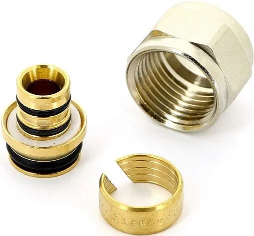 Концовка для металлопластиковых труб ½&quot;к x 16x2.0мм Tiemme 1635N 1440001