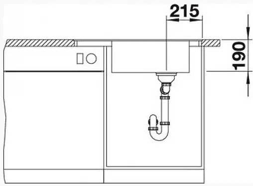 Мойка кухонная Blanco Elon XL 6 S-F 77 антрацит 524854