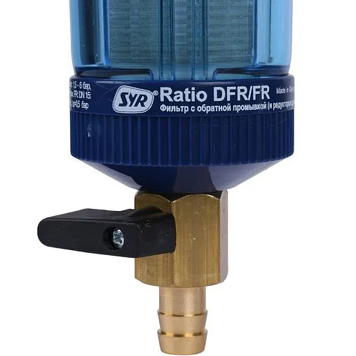 Фильтр тонкой очистки воды с редуктором давления 1"н x 1"н SYR Ratio FR 5315.25.001+5315.00.900 Фильтр тонкой очистки воды с редуктором давления 1"н x 1"н SYR Ratio FR 5315.25.001+5315.00.900