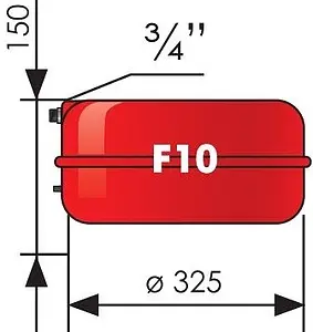 Расширительный бак Джилекс 10F 3 бар 7710 Расширительный бак Джилекс 10F 3 бар 7710, 2