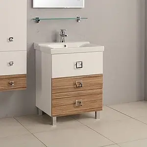 Тумба-умывальник напольная Aquaton Стамбул 65 M белый/эбони светлый 1A1458K0ST490 Тумба-умывальник напольная Aquaton Стамбул 65 M белый/эбони светлый 1A1458K0ST490, 3