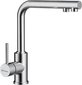 Смеситель для кухни с подключением к фильтру Omoikiri Nakagawa 2 Plus-BN нержавеющая сталь 4994342 Смеситель для кухни с подключением к фильтру Omoikiri Nakagawa 2 Plus-BN нержавеющая сталь 4994342, 1