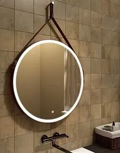 Зеркало на ремне с подсветкой Uperwood Upd Round 80 коричневый 291020277 Зеркало на ремне с подсветкой Uperwood Upd Round 80 коричневый 291020277, 4