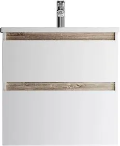 Тумба под умывальник подвесная Am.Pm X-Joy 65 белый/светлое дерево M85AFHX0652WG, 1