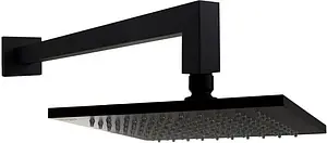 Лейка верхнего душа с настенным креплением Paffoni Syncro чёрный матовый ZSOF075NO+ZSOF063NO Лейка верхнего душа с настенным креплением Paffoni Syncro чёрный матовый ZSOF075NO+ZSOF063NO, 1