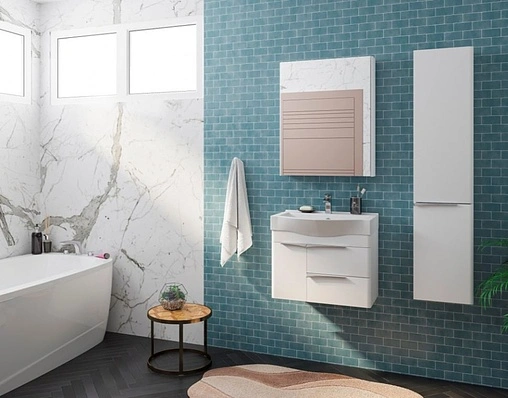 Шкаф-пенал подвесной Aquaton Беверли 35 R белый 1A235403BV01R