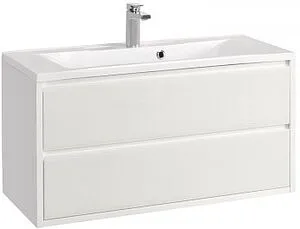 Тумба-умывальник подвесная Aquaton Римини 100 new белый 1A2328K2RN010 Тумба-умывальник подвесная Aquaton Римини 100 new белый 1A2328K2RN010, 1